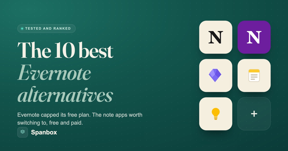 The best Evernote alternatives, tested and ranked