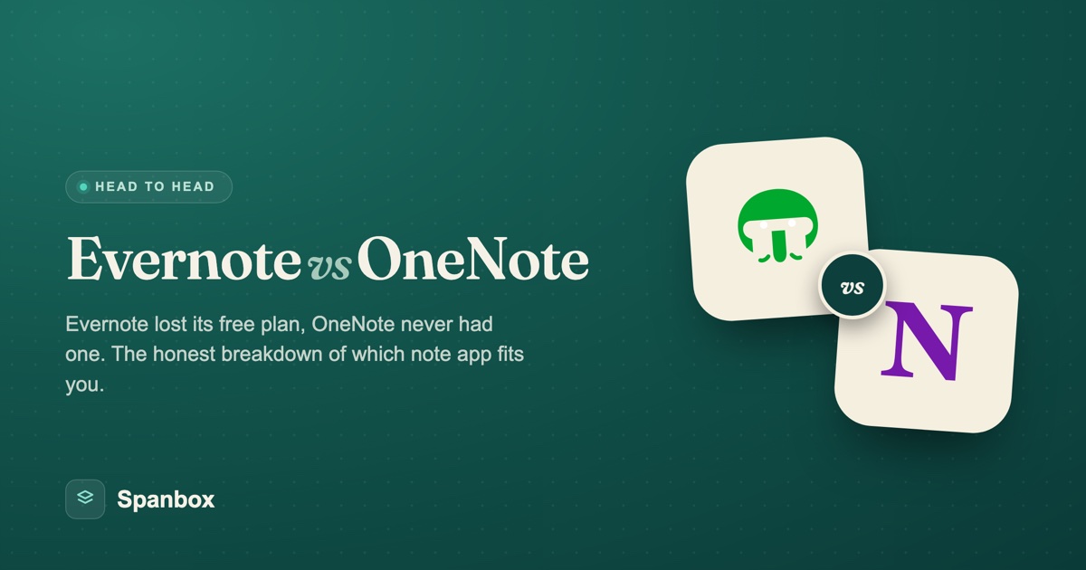 Evernote vs OneNote