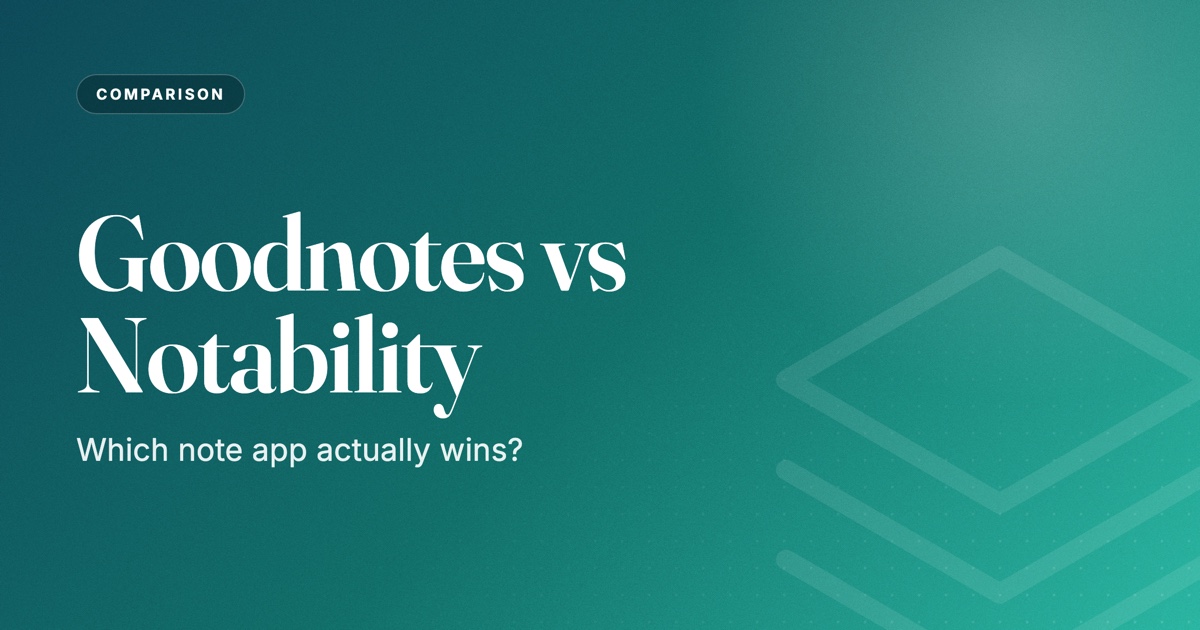 Goodnotes vs Notability
