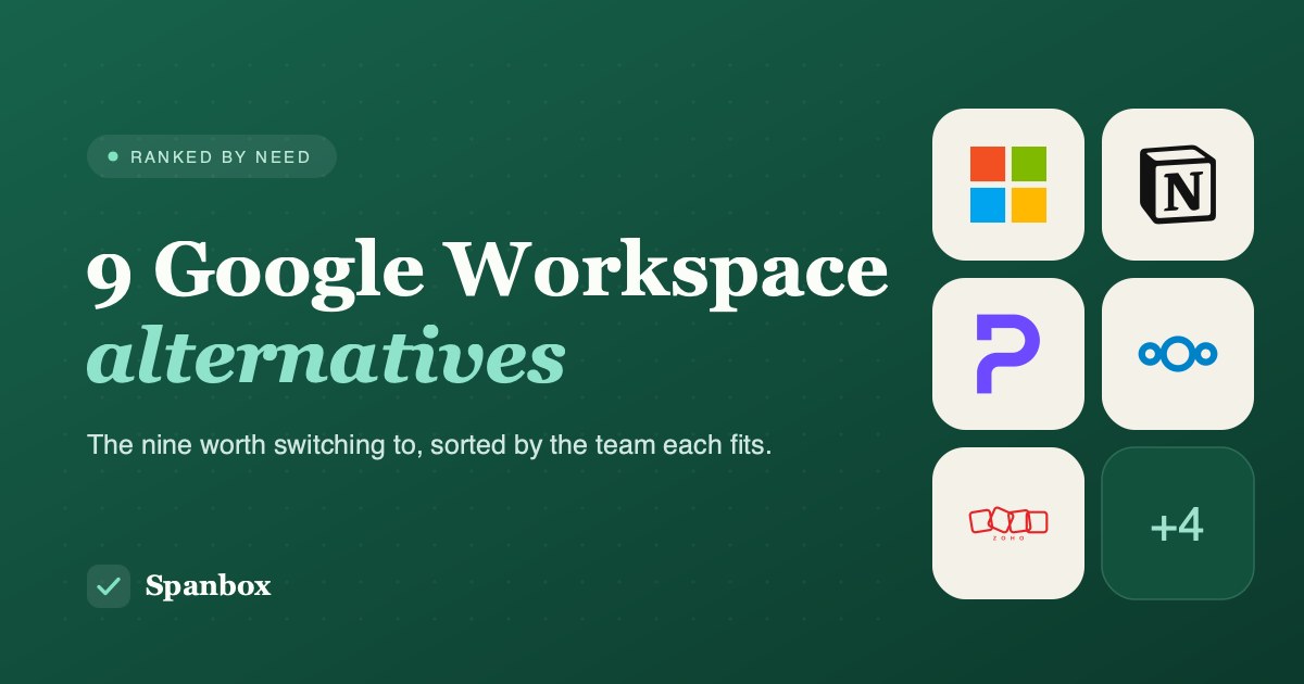 Google Workspace alternatives